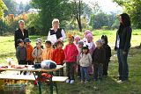 Kinder des Kindergartens "Buratino" boten ein kleines Kulturprogramm dar.